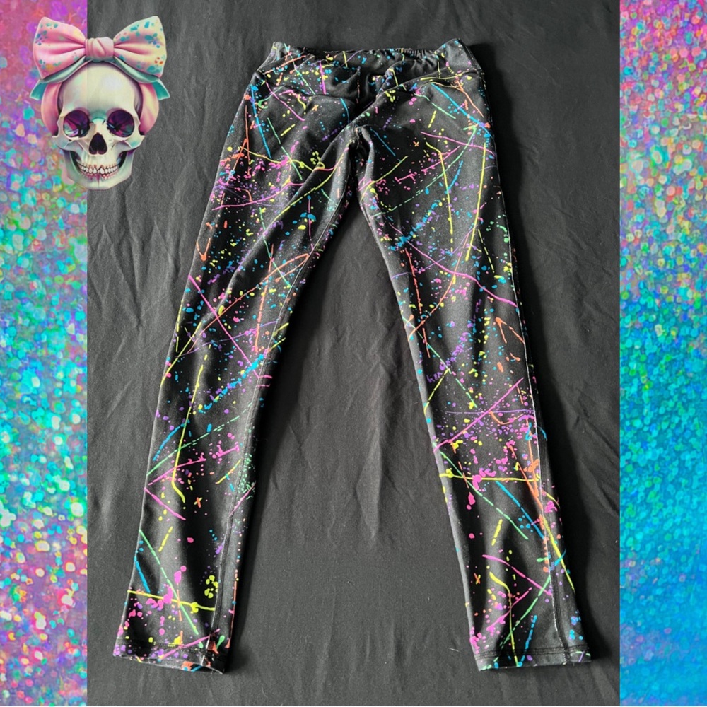 💀 Paint Splatter Leggings